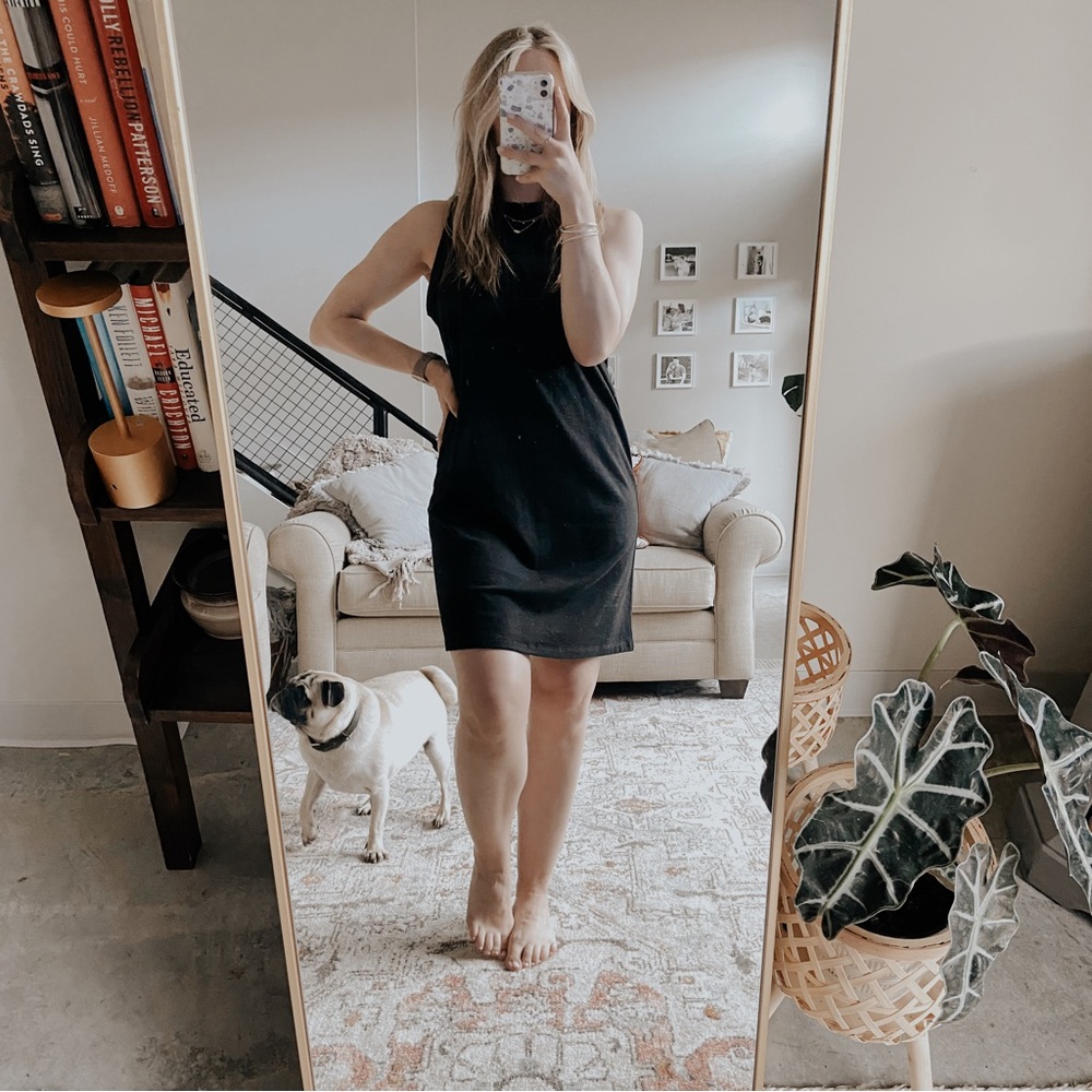 A New Day Black Sleeveless Knit Dress